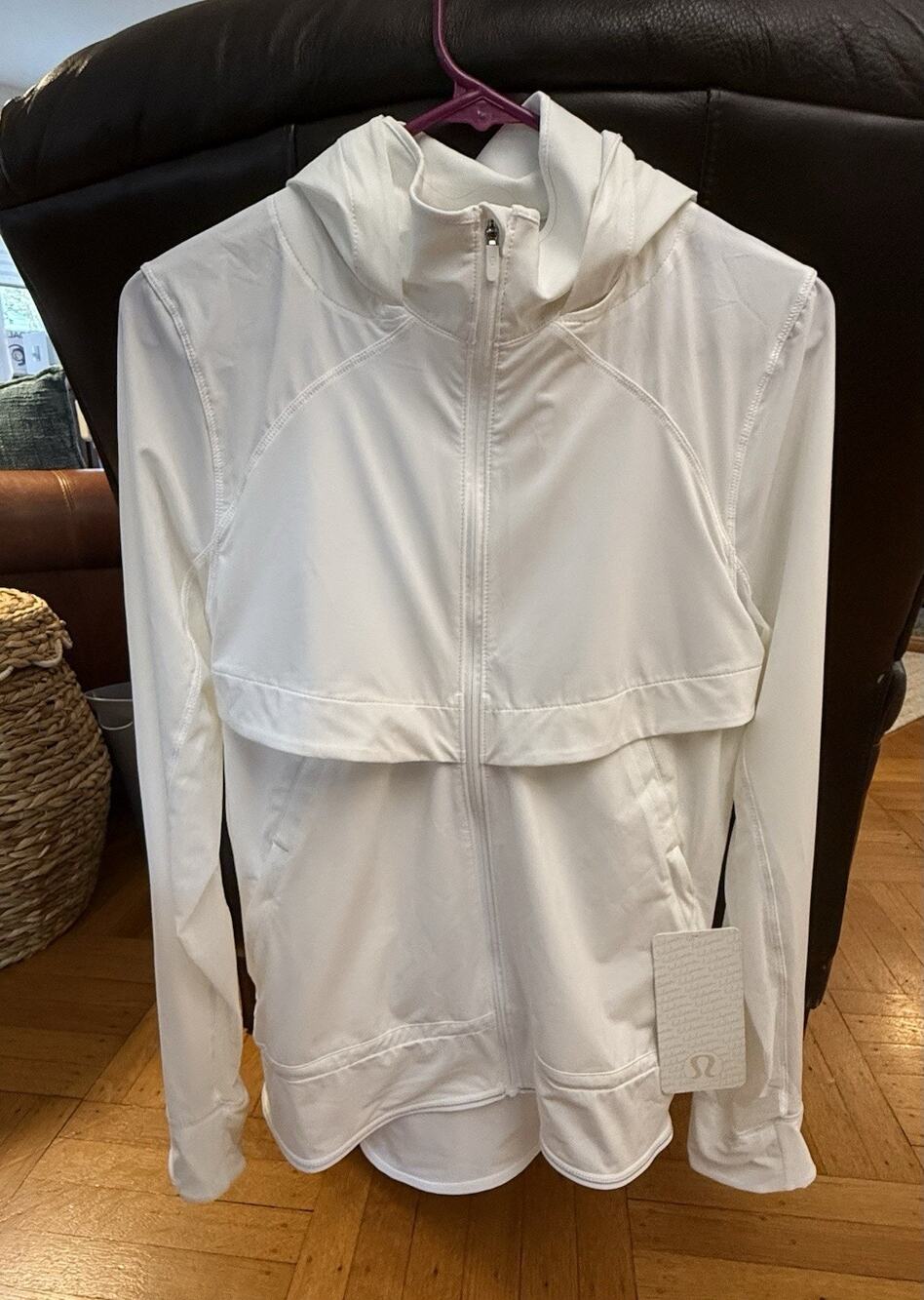 lululemon athletica White Full-Zip Hooded Jacket